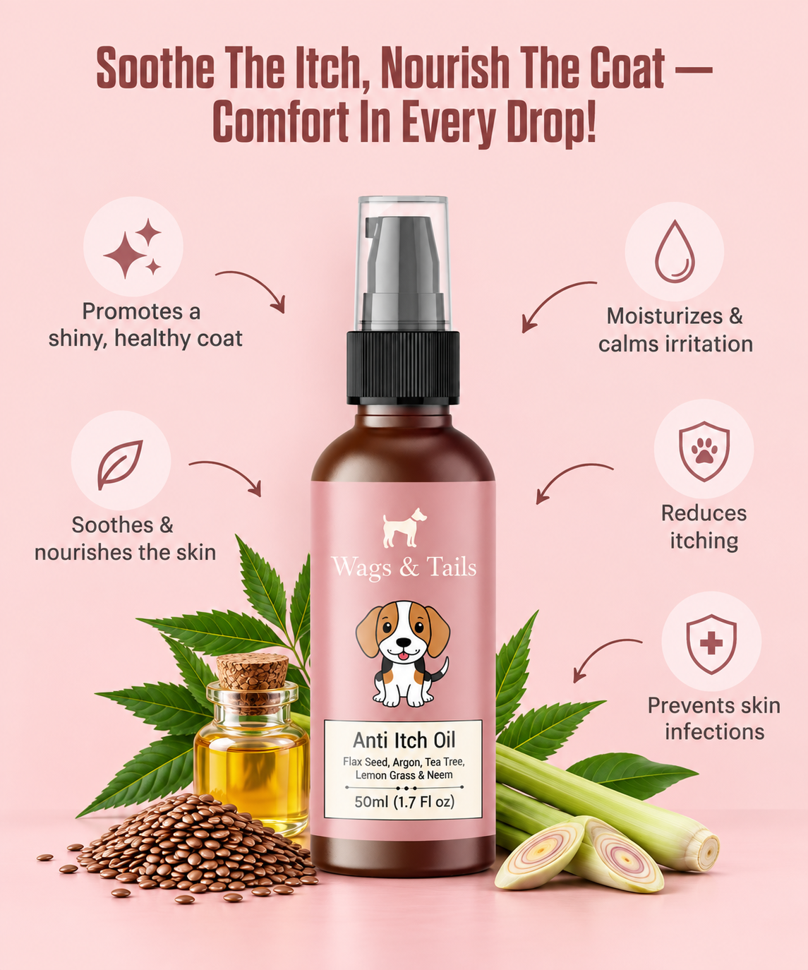Anti Itch Oil for Dogs and Cats