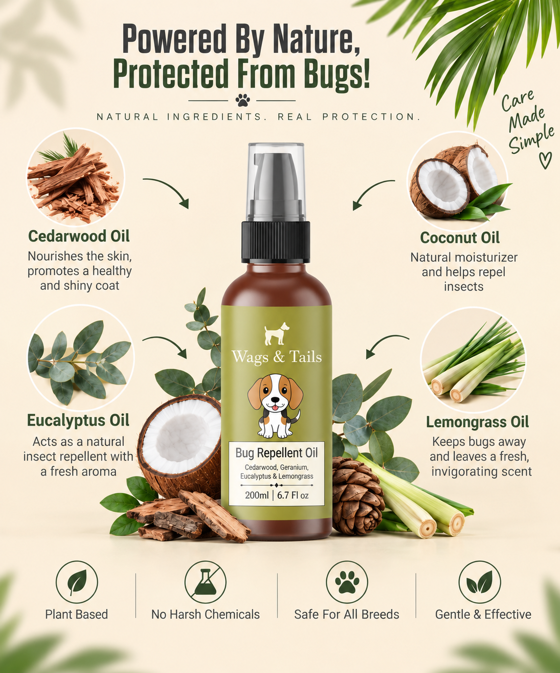 Bug Repellent Oil for Dogs and Cats