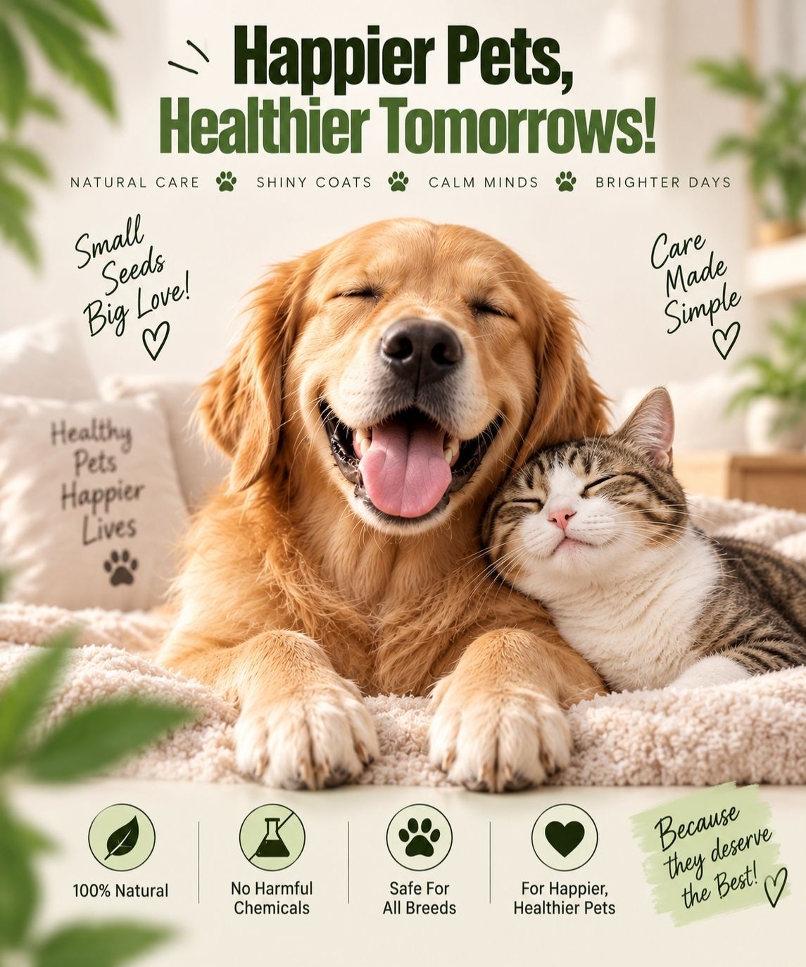 Hemp Seed Oil for Dogs & Cat
