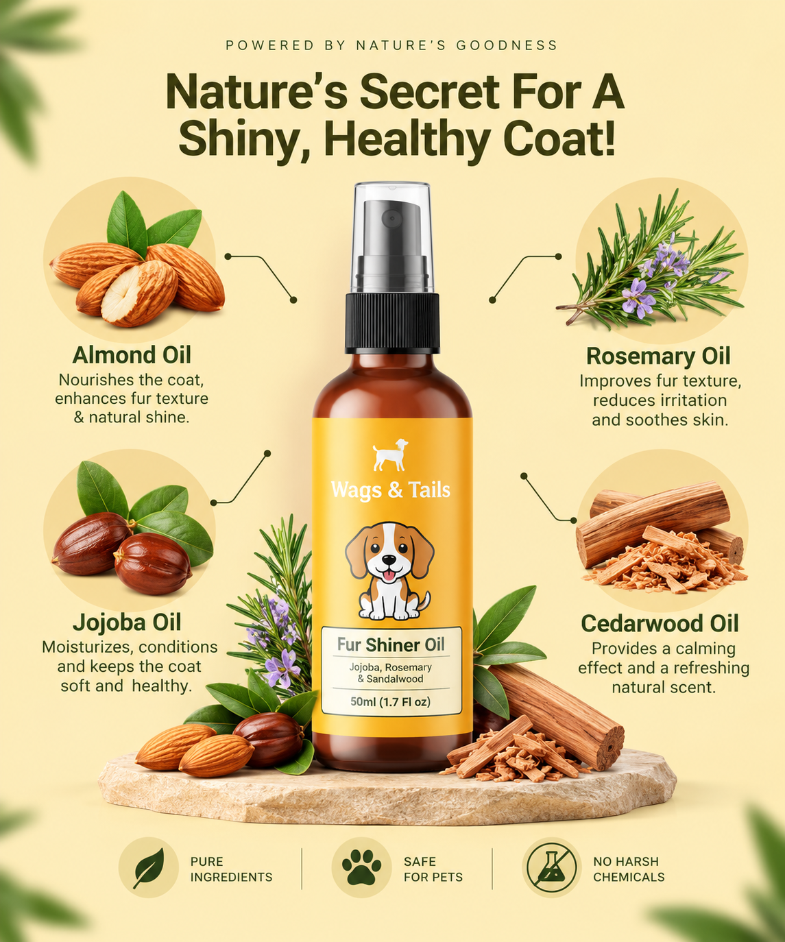 Fur Shiner Oil for Dogs and Cats