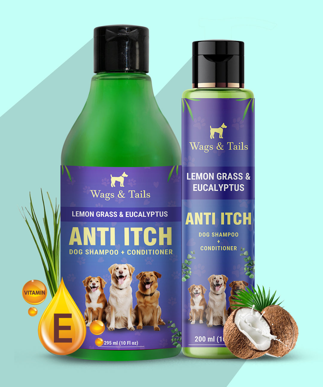 Anti Itch Shampoo + Conditioner for Dogs and Cats