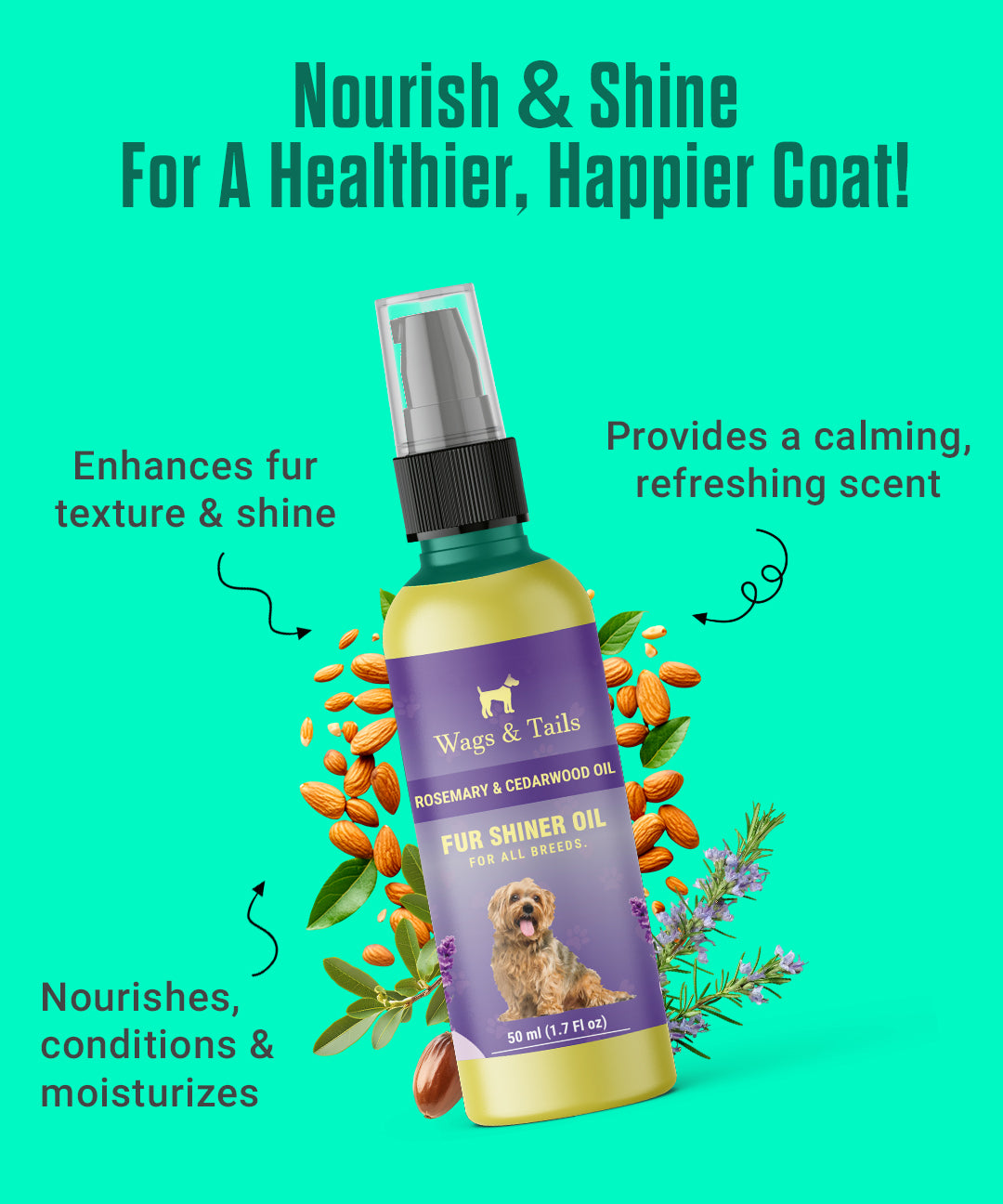 Fur Shiner Oil for Dogs and Cats